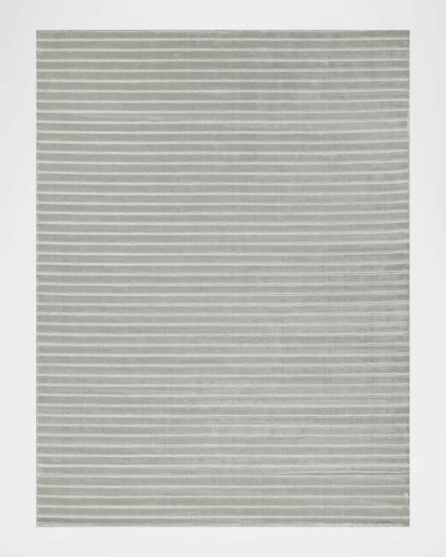 Amani Hand-Loomed Silver Rug, 10' x 14'
